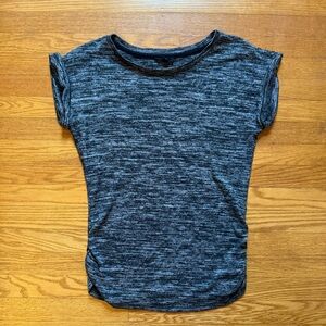 Gray Fitted Cuffed Sleeve Shirt